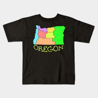 USA state: Oregon Kids T-Shirt